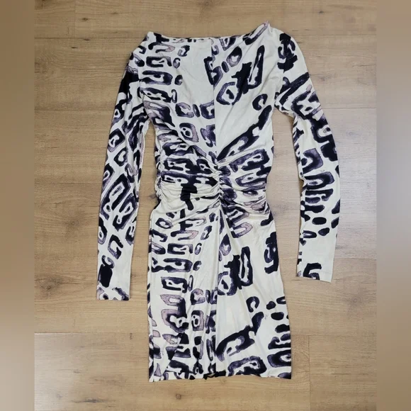 pucci mini dress Emilio Pucci Long Sleeved Mini Dress With Marble Print – Balardi main image 1